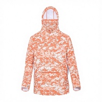 Sudadera con Capucha Estampada para Hombre, con Diseño de Plantas, UPF 50, 100% Poliéster, Secado Rápido, 180 g/m², para Pesca, Senderismo, Running, Natación