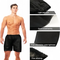 Produit chaud médical Non tissé voyage jetable hommes Massage soins infirmiers sous-vêtements noir boxer Shorts culotte pour Spa