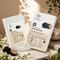Masques en tissu pour le visage à la truffe noire fermentée, revitalisants, anti-âge, réparateurs des rides, antioxydants, hydratants, raffermissants, pour un éclat renouvelé