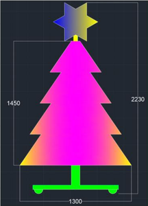 Special Christmas custom size full-color <b>light</b>-emitting diodes (<b>leds</b>) <b>tree</b> flexible <b>led</b> digital signage screen advertising - Product Image 5