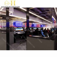 Conception d'espaces intérieurs commerciaux, mobilier sur mesure pour bar d'e-sport, club de jeux, mobilier de stand de jeu personnalisé