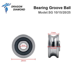 Co2แบริ่งเลเซอร์ SG10 SG15 SG20 SG25ร่องลูกสอง<span class=keywords><strong>แถว</strong></span>ขนาดเล็กลูกรอกส่งเหล็กประหลาดล้อสำหรับ CO2เลเซอร์ - Product Image 2