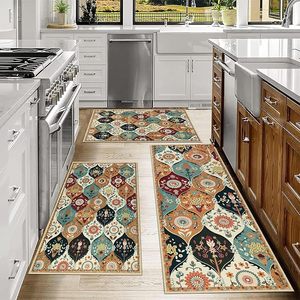 Alfombra de Pared, Tapiz, Juego de Alfombras Grandes para Sala de Estar, Lavables, Color Marfil/Negro, Alfombras para Dormitorio y Sala de Estar - Product Image 3