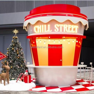 Camión de Café Móvil con Forma de Taza Gigante - Remolque de Catering Creativo de Fibra de Vidrio con Marca Personalizada, Ideal para Bebidas de Café - Product Image 6