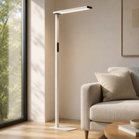 Lampe sur pied LED moderne à bras flexible, commande tactile, 3 modes de couleur, CRI 95, protection des yeux, corps en aluminium, 2050LM pour salon