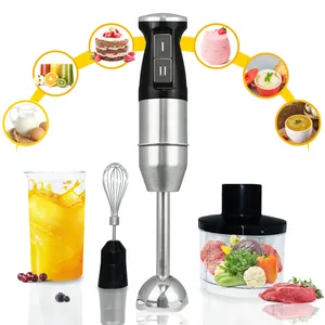 Multi Speed Stainless Steel Electric Stick Food Mixer Machine Set Commercial Portable Immersion Hand Held Blender For Kitchen