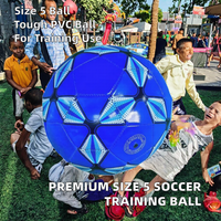Ballon de football taille 5 en cuir PVC de qualité supérieure, idéal pour l'entraînement, fabriqué en Chine, en matériau PVC – Vente en gros à chaud