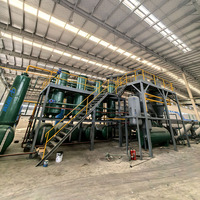 Usine de pyrolyse continue automatique 30-50 TPD pour le recyclage des pneus usagés et des déchets de caoutchouc, avec alimentation et collecte de fumée de carbone