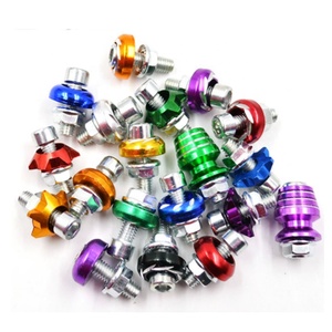 Vis décoratives de 6 mm pour la gravure de véhicules électriques, plaques d'immatriculation de <span class=keywords><strong>moto</strong></span>, accessoires de <span class=keywords><strong>moto</strong></span>, vis décoratives - Product Image 1