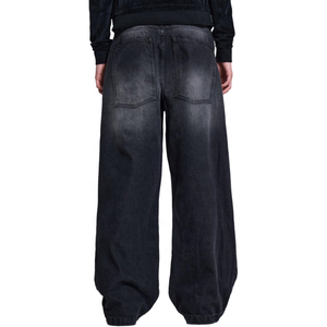 Baggy en <span class=keywords><strong>jean</strong></span> droit classique personnalisé 100% coton pantalon en <span class=keywords><strong>jean</strong></span> pour hommes à jambes larges pantalon en <span class=keywords><strong>jean</strong></span> vintage pour hommes - Product Image 2