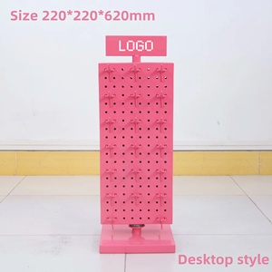 Custom Shop Desktop Phone Accessories Jewelry Necklace <strong>Ring</strong> Lash Sample Key Chain Card Metal Rotating <strong>Display</strong> <strong>Stand</strong> <strong>Rack</strong> - Product Image 4