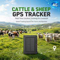 Rastreador GPS Impermeable IP67 con Geocercas 4G GSM/GPRS, Batería Integrada para Ganado, con Sistema de Rastreo Antirrobo, Compatible con Aplicaciones para PC e iOS
