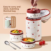 Lebensmittelechter 316L Edelstahl Einlagige Thermische Lunchbox für Büroangestellte Studenten Mikrowellengeeignet Tragbare Bento-Box Dropshipping