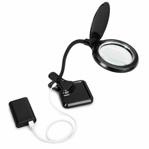 โคมไฟขยายแบบ USB LED พร้อมพาวเวอร์แบงค์ ยี่ห้อ OEM ODM  ขาตั้งแบบหนีบ ปรับงอได้ เหมาะสำหรับงานเสริมสวย เครื่องประดับ ซ่อมอุปกรณ์อิเล็กทรอนิกส์ โรงงาน - Product Image 3