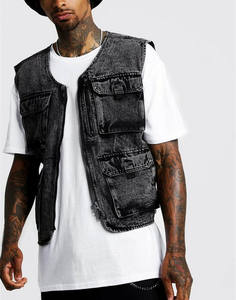 <span class=keywords><strong>Gilet</strong></span> <span class=keywords><strong>sans</strong></span> manches veste hommes vente en gros Multipocket Streetwear mode hommes utilitaire Denim <span class=keywords><strong>gilet</strong></span> - Product Image 6