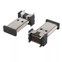Connecteur femelle Type C 24 broches de 15,0 mm de hauteur pour montage SMT vertical, pour téléphone, POS, IOT, charge rapide, prise Type C