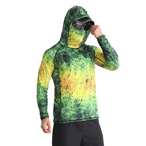 Quick Dry UV Protection Waterproof Camo <strong>Fish</strong> <strong>T</strong>-<strong>Shirt</strong> Heat-Transfer Printed Camping Fishing Wear 100% Polyester Performance - Product Image 5