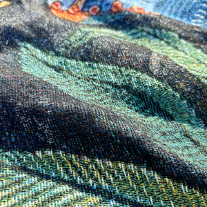 Moq 1 cái bán buôn tùy chỉnh thiết kế động vật patten Jacquard Warp sofa Cắm Trại Dã ngoại chăn với nghệ thuật dệt tấm thảm chăn - Product Image 5