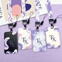 Production rapide sur mesure : Porte-badge vertical à motif cœur mignon, cordon assorti, style Kawaii Y2K tendance avec mousqueton métallique
