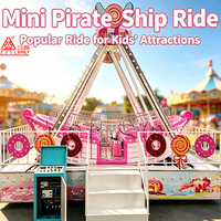 Manèges portables pour parcs d'attractions : Bateau pirate sur remorque pour enfants