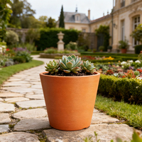 Pot de plante en plastique léger et écologique moulé par compression, durable, minimaliste, petit pot de pépinière pour succulentes, cactus, semis