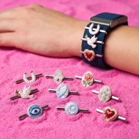 Breloques décoratives pour bracelet de montre : Colombe de la paix, Boutons, Hamsa, Œil, Rose, Cœur, Croix – Accessoires DIY pour bracelet de montre pour femme
