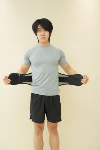 <span class=keywords><strong>Ceinture</strong></span> <span class=keywords><strong>de</strong></span> soutien lombaire réglable par bouton, respirante en maille, avec fermeture à boucle sécurisée pour le bas du dos - Product Image 2