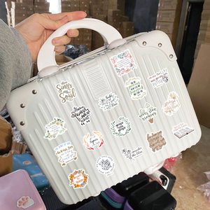 50pcs dessin animé jésus autocollants <span class=keywords><strong>personnalisé</strong></span> ordinateur portable <span class=keywords><strong>moto</strong></span> téléphone mur étanche vinyle inspirant Bible autocollant pour enfants adulte - Product Image 6