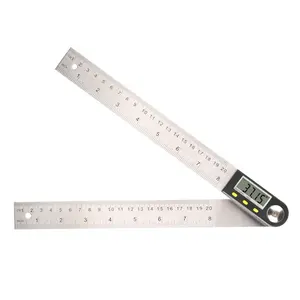 0-200mm large LCD display 8'' Plastic Digital angle finder Electronic protractor ultra energy efficient