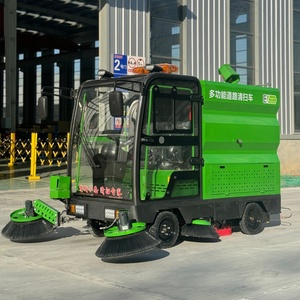 Balayeuse électrique multifonctionnelle la plus vendue, nouvelle, compacte, à quatre <span class=keywords><strong>roues</strong></span>, avec cinq brosses, haute puissance, cuve de 260 L, réduction de la poussière - Product Image 1