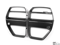 Kit Léger pour BMW M3 M4 G80 G82 – Grille de Pare-chocs Avant en Fibre de Carbone Sèche 3K de Haute Qualité, Style V Amélioré – Outils de Carrosserie