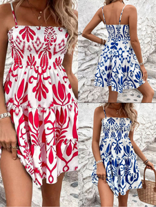 Vestido Maxi de Talla Completa para Mujer, Diseño Tribal Polinesio Tie-Dye, Cuello Profundo, Casual y Elegante, Estilo de Moda Juvenil - Product Image 2
