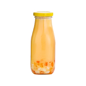 Botella de vidrio de queso de leche redonda 100 de 250 ml, contenedor de miel de jarabe, agua de galón con tapa de sellado de Metal, venta a granel - Product Image 4