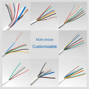 Câble d'alarme de sécurité blindé et non blindé, multibrins, 4-12 conducteurs, 0,5 mm, en cuivre étamé, gaine PVC, pour alarme anti-intrusion et <span class=keywords><strong>interphone</strong></span> - Product Image 1