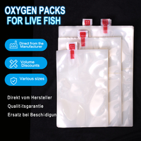 Sacs d'emballage oxygénés pour poissons vivants, crevettes et alevins pour l'expédition en aquarium