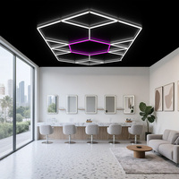 Gonengo Nouvelle Lampe LED en forme de losange 7000K pour les détails de la voiture, les magasins, les salles de sport, les bureaux, les supermarchés, les lampes LED DIY en forme de polygone