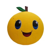Ballon de fruits gonflable LED pour la décoration publicitaire, ballons de mangues gonflables colorés, ballon de fruits gonflable géant avec logo personnalisé
