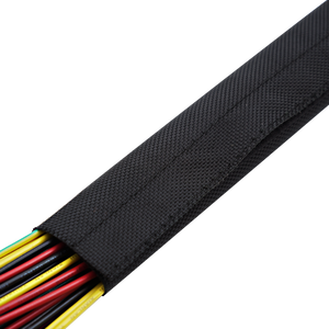 पहनने-प्रतिरोधी जलरोधी सूर्य-प्रमाण वेक्रो बंद केबल सुरक्षा हुक और लूप केबल रक्षक केबल आस्तीन - Product Image 2