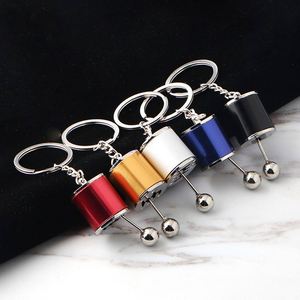 High Quality Custom Logo Key Chain Creative Personality Metal Car Modification Switch Shift Head Keychain - Product Image 5