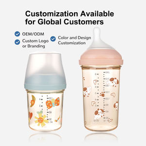 2026 Neues Design Anti-Kolik BPA-freie PPSU Babyflasche mit Silikon-Schnuller für 0-12 Monate - Product Image 1