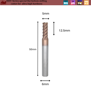 Vật liệu chiến lược được sử dụng để sản xuất thiết bị quốc phòng tiên tiến 4 sáo cuối 5mm Đường kính cắt cho vật liệu hàng không vũ trụ - Product Image 2