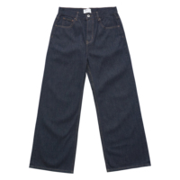 Jeans en denim délavés de style japonais à lisière pour hommes pantalons en denim jeans empilés cowboy rétro avec braguette zippée