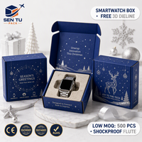 Boîte d'expédition personnalisée pour Noël, boîte en carton ondulé imprimée, emballage cadeau avec logo, vente en gros, livraison rapide