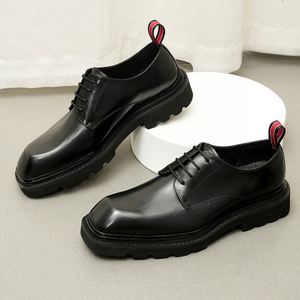 Nouvelles Chaussures Habillées en Cuir Véritable pour Hommes, à Lacets, Grandes Tailles 37-46, Chaussures Décontractées de Bureau, Chaussures en Cuir Décontractées pour Hommes - Product Image 5