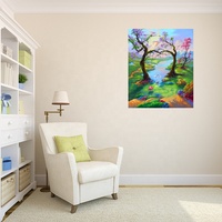 Amoureux des cygnes dans les paysages du lac perceuse complète bricolage diamant peinture à l'huile toile peinture par numéros sur toile