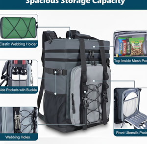 Sac à dos isotherme personnalisé 30L, étanche, en polyester, pour le camping, la plage, les pique-niques, les déjeuners, les voyages, la pêche, fabricant OEM ODM - Product Image 6