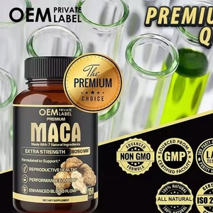 Suplemento OEM de Raíz de Maca, Raíz de Ginseng, Raíz de Ashwagandha y Tribulus Terrestris 8050 Mg, Apoya la Fuerza Masculina, Cápsulas de Maca Roja - Product Image 2