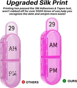 Organizador de Pastillas de PP sin BPA para 30 Días, Estuche Diario para Medicamentos AM/PM, Pastillero Mensual Portátil para Vitaminas - Product Image 2