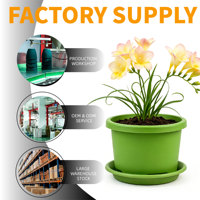 Pot de fleurs en plastique PP durable en gros avec trous de drainage, capacité 14L, style minimaliste moderne pour plantes d'intérieur et d'extérieur, jardin domestique