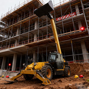 Grúa telescópica <span class=keywords><strong>mini</strong></span> para terrenos difíciles de rápida movilidad, grúa diésel china con brazo telescópico, manipulador telescópico, montacargas - Product Image 4